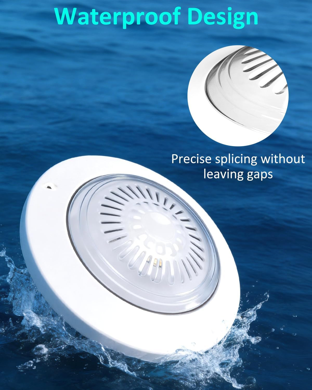 Solar Floating Pool Lights - Pool Lights, 18 RGB Lighting Modes, IP68 Waterproof, for Inground and above Ground Pool, Pool Party, Bathroom, Bathtub, Garden, Pond Decor（2Pcs）