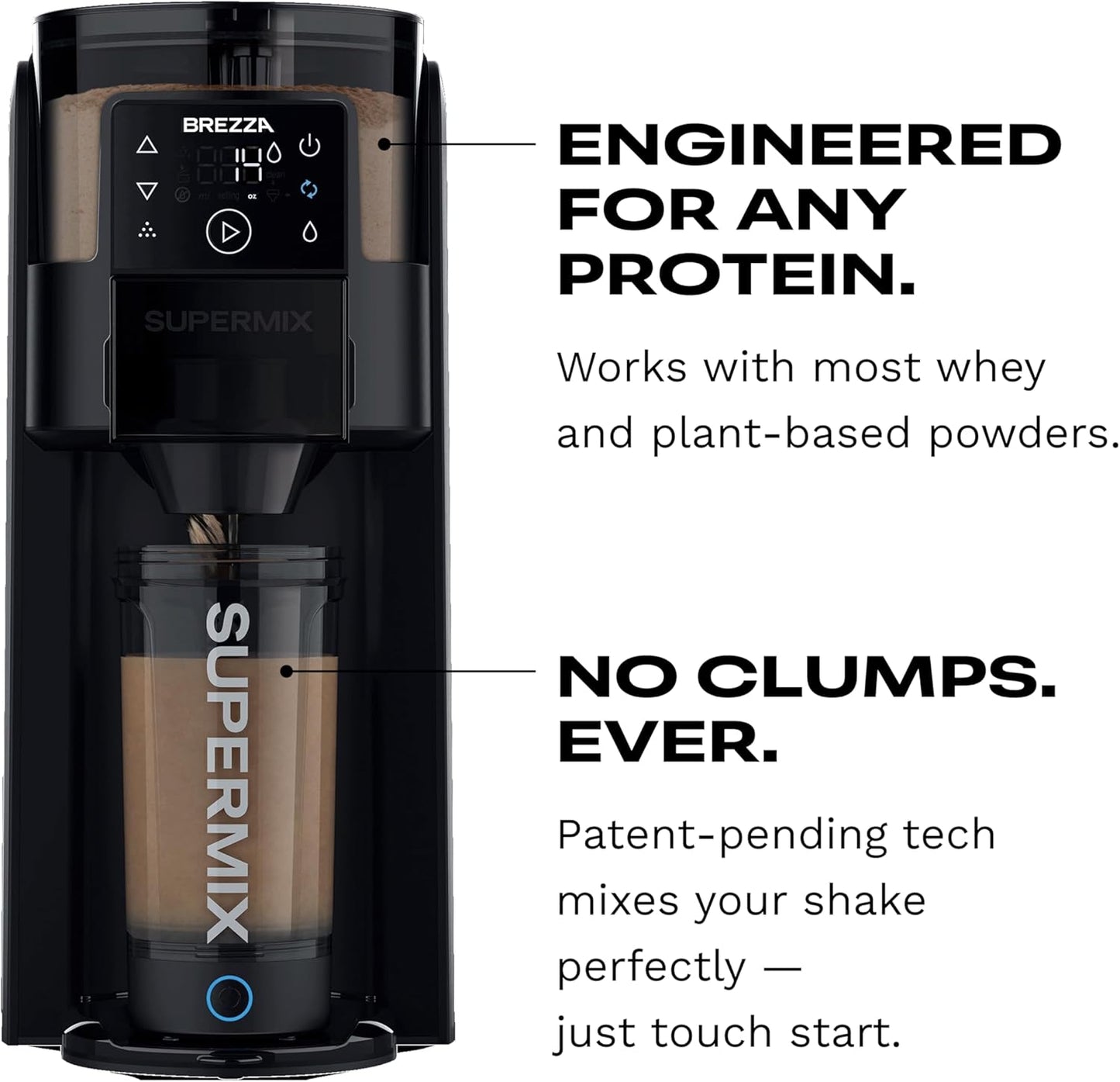 Automatic Protein Shake Maker – Electric Powder Dispenser & Mixing Cup System | 24 Oz Bpa-Free Tritan | Clump-Free Shakes in 25 Seconds