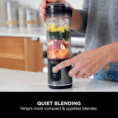 Portable Blender | Cordless | 18-Oz. Vessel | Personal Mixer for Shakes & Smoothies | BPA Free | Leakproof Lid & Sip Spout | USB-C Rechargeable | Dishwasher Safe Parts | Black | BC151BK