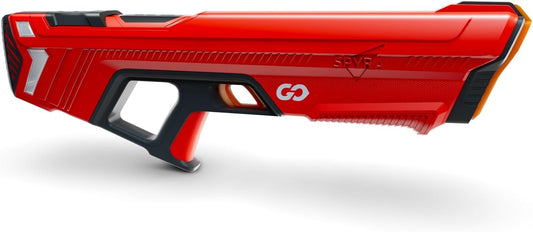 Electric Water Blaster, Outdoor Squirt Gun with LED Display, go, Red - Automatic Water Blast Guns for Beach, Backyard, Patio, and Garden