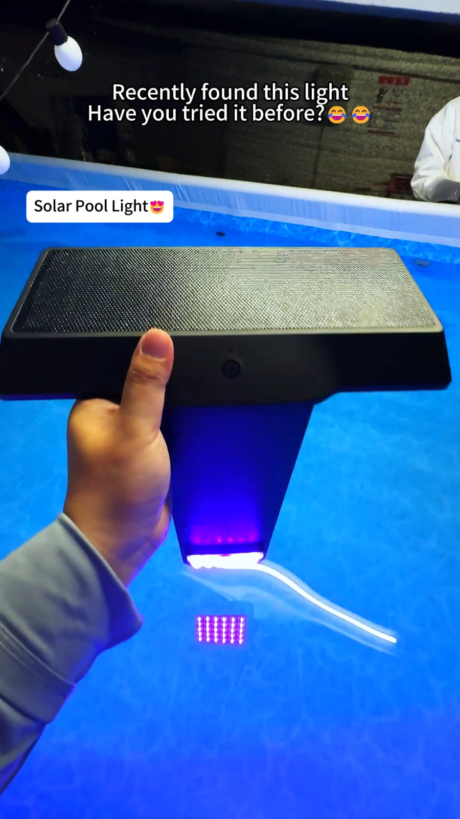 Solar Pool Lights IP68 Waterproof Underwater RGB with Remote for Inground Pool