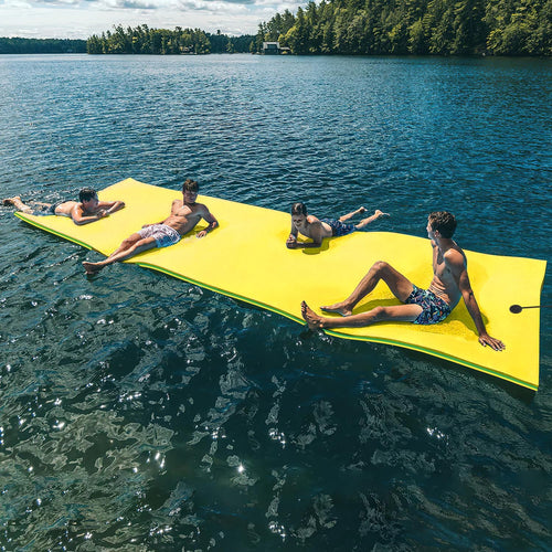 Oversized Lily Pad Floating Mat, 3 Layer 7'/9'/12'/18' Floating Water Mat,Ocean, Beach, River, Pool, Floating Mat for Water Recreation and Relaxing