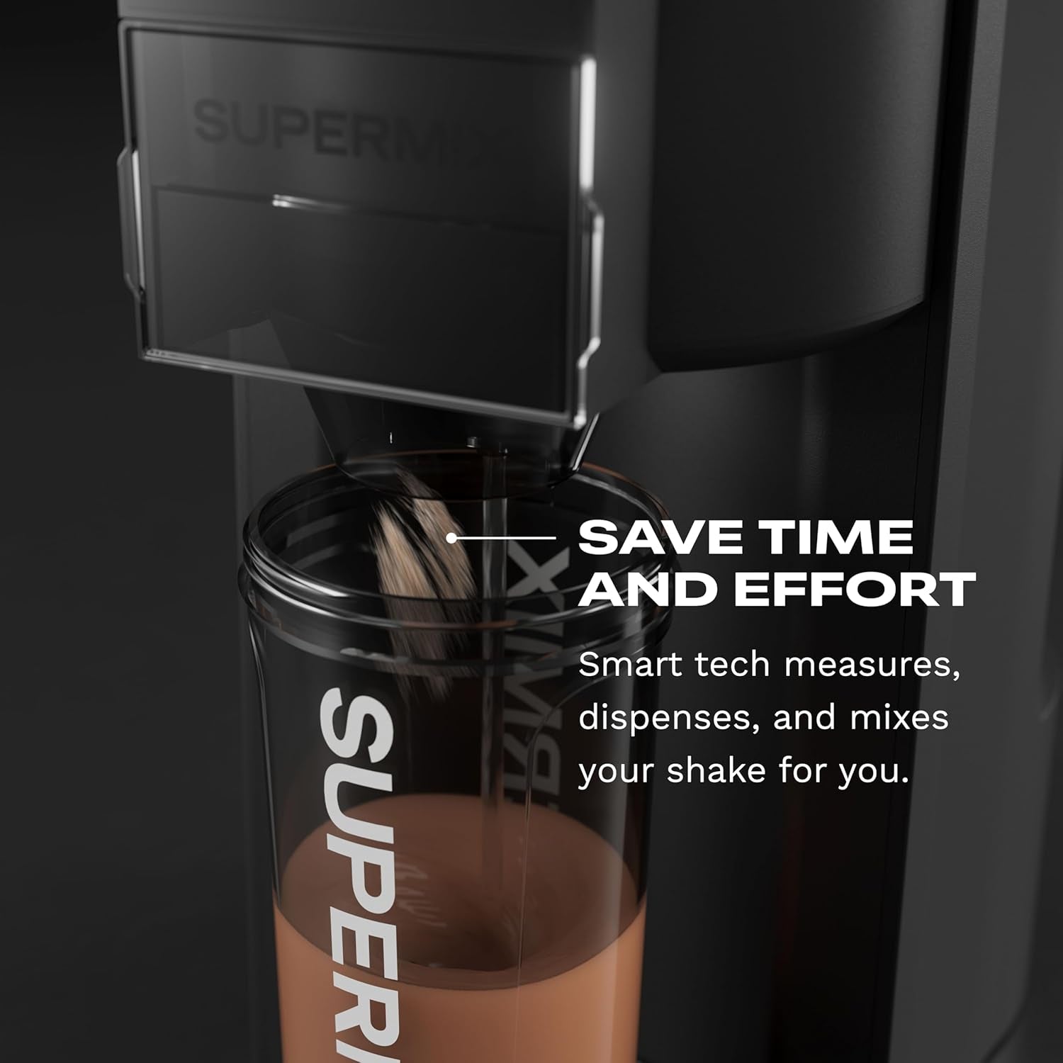 Automatic Protein Shake Maker – Electric Powder Dispenser & Mixing Cup System | 24 Oz Bpa-Free Tritan | Clump-Free Shakes in 25 Seconds