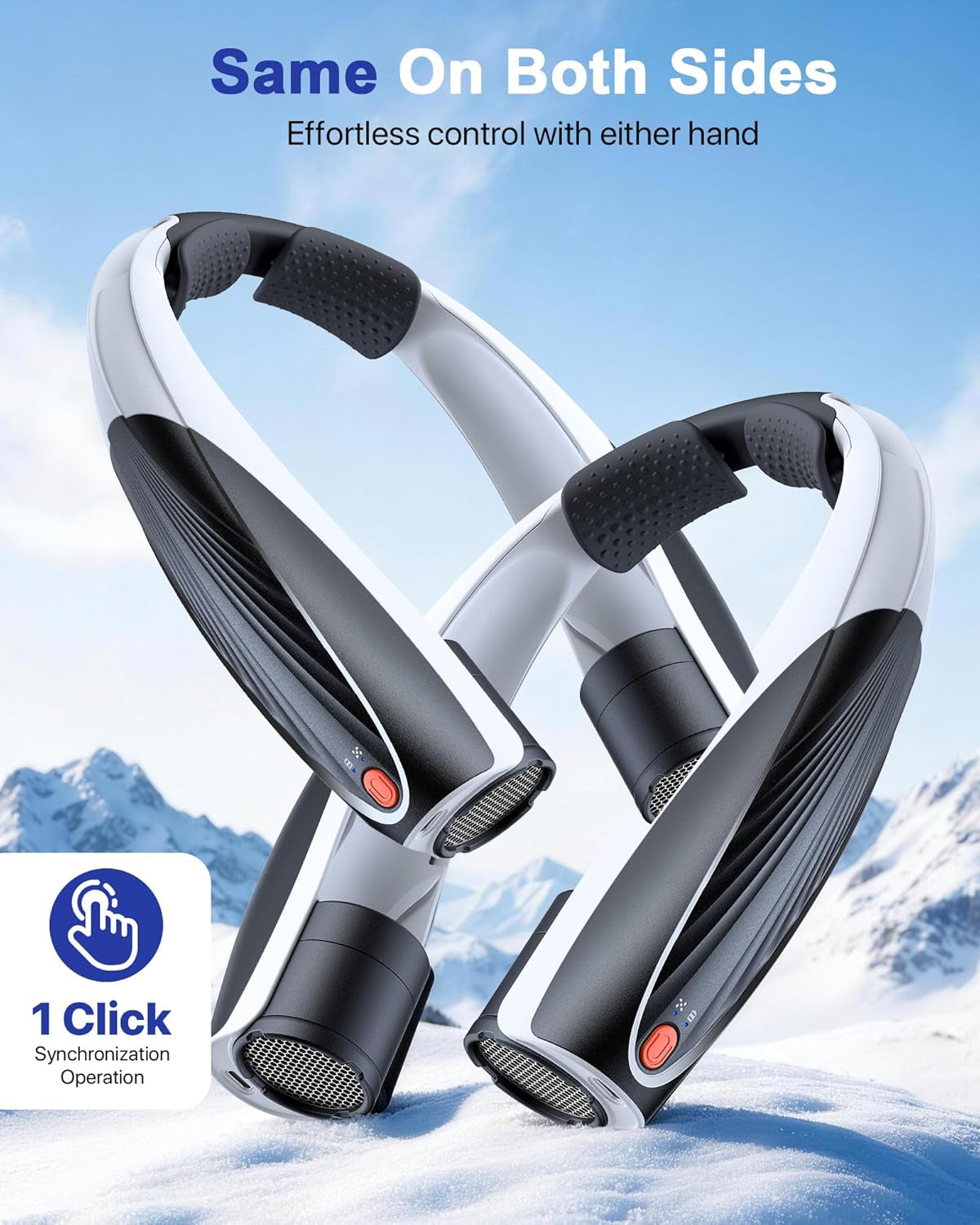 Portable Neck Fan, 20H Runtime Cooling Fan, 6 Speeds 360° Airflow Personal Fan, Rechargeable Hands Free with 6000Mah Battery Wearable Fan Gifts for Women Men Outdoor Travel Camping