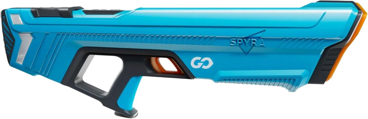 Electric Water Blaster, Outdoor Squirt Gun with LED Display, go, Blue- Automatic Water Blast Guns for Beach, Backyard, Patio, and Garden