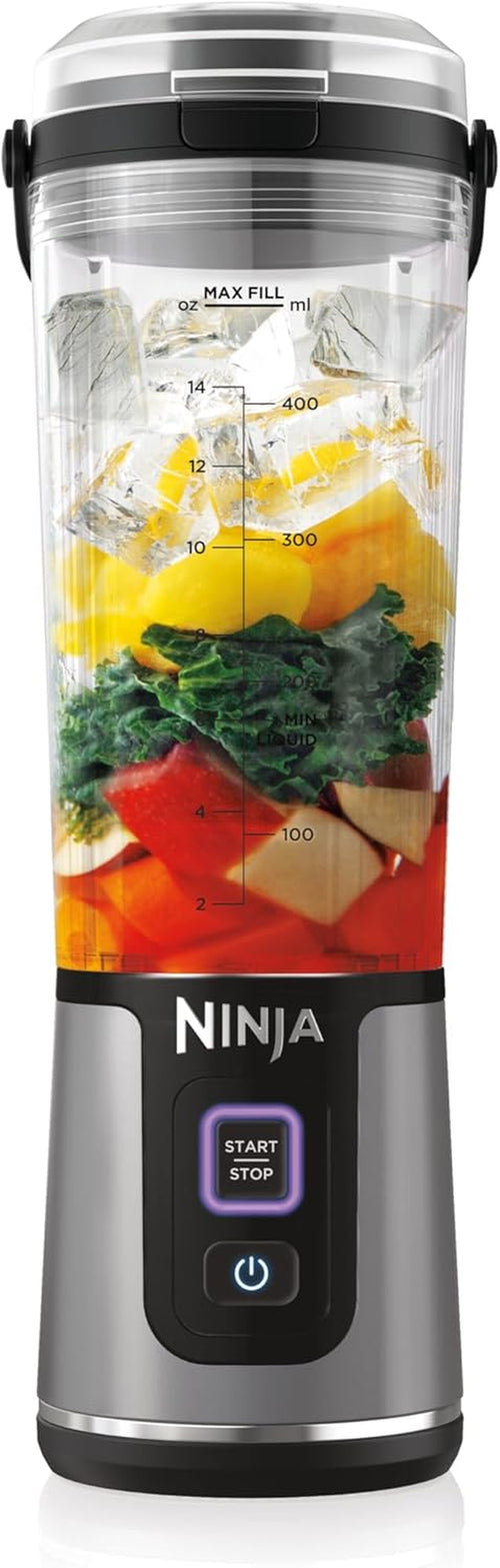 Portable Blender | Cordless | 18-Oz. Vessel | Personal Mixer for Shakes & Smoothies | BPA Free | Leakproof Lid & Sip Spout | USB-C Rechargeable | Dishwasher Safe Parts | Black | BC151BK