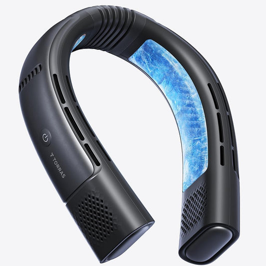 Neck Air Conditioner 2S PRO, Ice-Feel Semiconductor Cooling Neck Cooler & Personal Air Conditioner for Golf, Travel & Music Festival, Premium Gift for Father Husband Men, Black