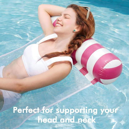 4 Pack Inflatable Pool Floats,  4-In-1 Water Hammock, Pool Floats Adult Size for Swimming Pool Party Summer Lake Water Fun