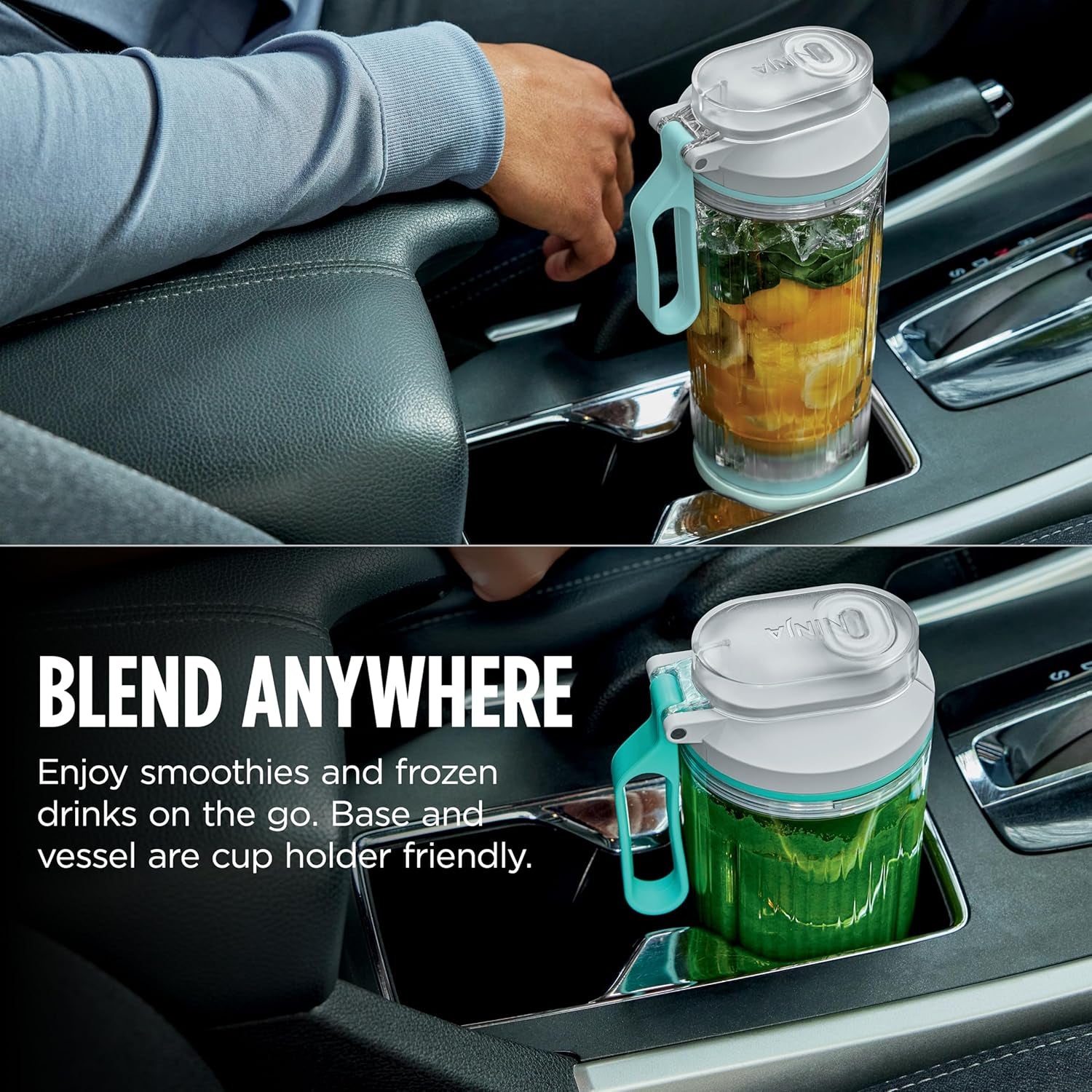 Ninja Blast Max, Portable Blender + Twist & Go, Personal Smoothie, Blend, Ice Crush, 3 Programs, Cordless, 22 Oz Removable Vessel, Dishwasher Safe, Leakproof, Navy, BC251NV