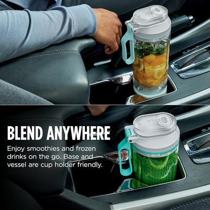 Ninja Blast Max, Portable Blender + Twist & Go, Personal Smoothie, Blend, Ice Crush, 3 Programs, Cordless, 22 Oz Removable Vessel, Dishwasher Safe, Leakproof, Navy, BC251NV