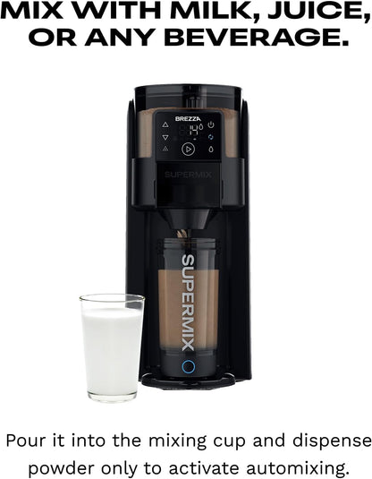 Automatic Protein Shake Maker – Electric Powder Dispenser & Mixing Cup System | 24 Oz Bpa-Free Tritan | Clump-Free Shakes in 25 Seconds