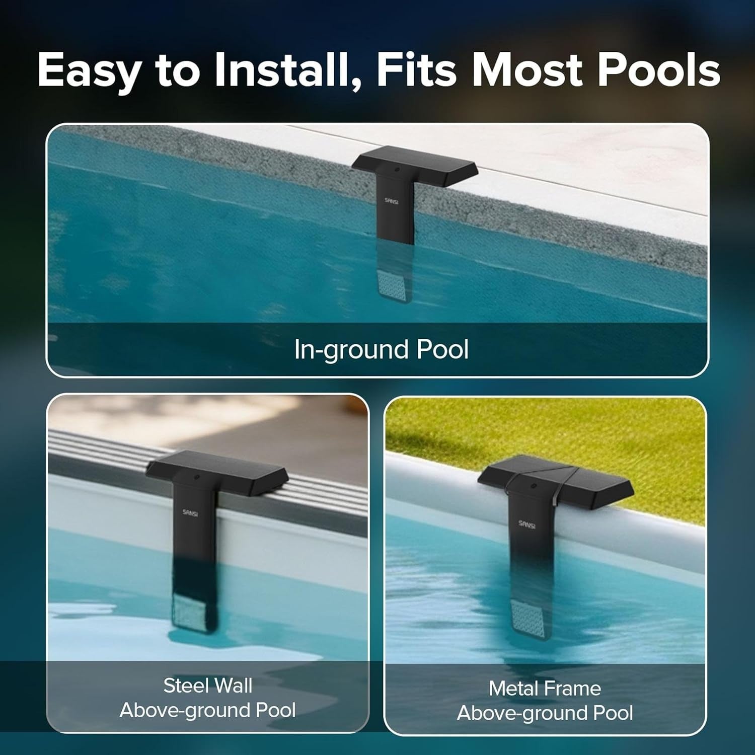 Solar Pool Lights IP68 Waterproof Underwater RGB with Remote for Inground Pool